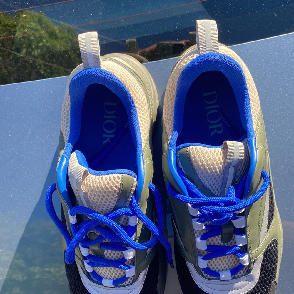 Blue , Olive , Black Color Dior Shoes For Men - Picture 2 of 4